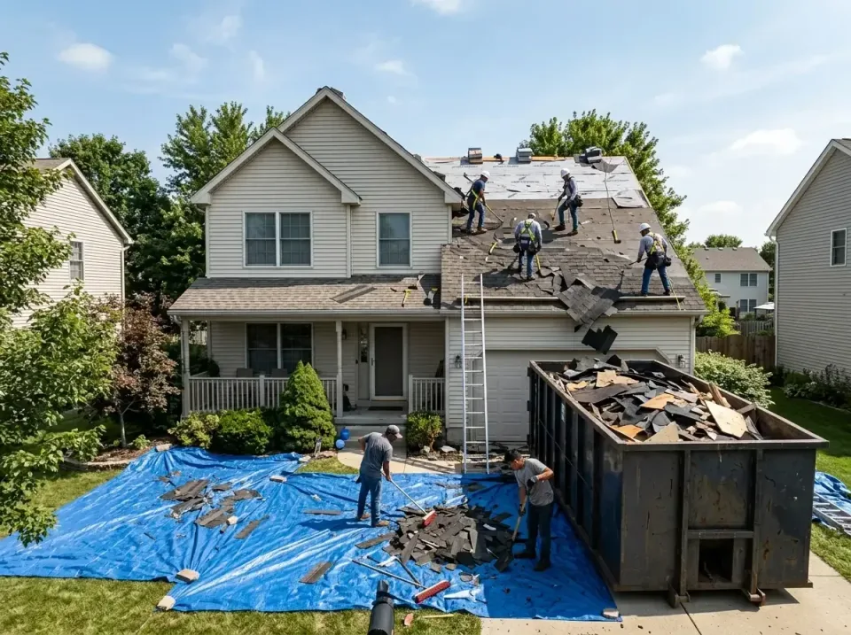 roof-replacement-debris-remova-004 — frequently asked questions, Cheapest Dumpster Rentals in Sugar City, ID